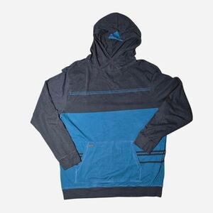 Split Black‎ Hooded Sweatshirt